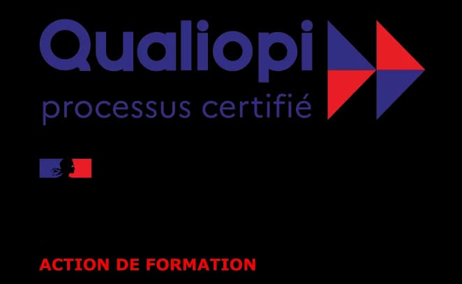 Qualiopi processus certifié - République Française - La certification qualité a été délivrée au titre de la catégorie d'action suivante : ACTION DE FORMATION